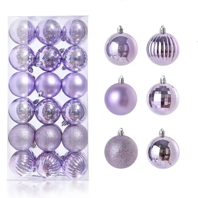 Decorating Christmas Balls Plastic Christmas Silver/Gold/Red Ball navidad Tree Ornaments