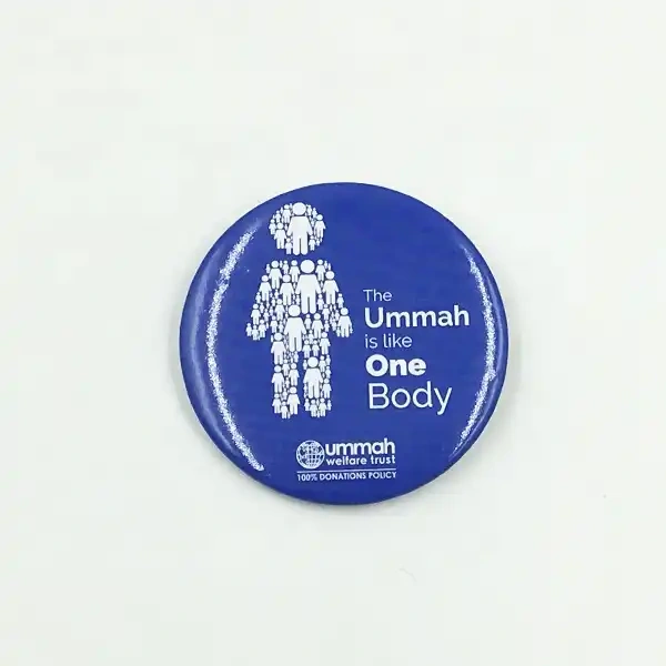 Branded logo print tin pin badge 5cm tin badge wholesale custom pin button badges