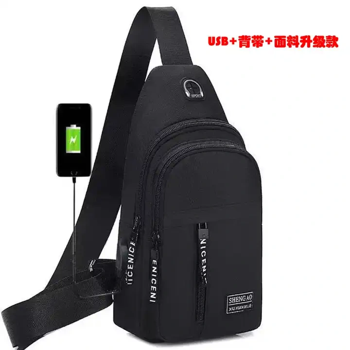 Chest Bag Oxford Cloth Sports Travel Shoulder Bag Funy Cashier Crossbody Bag