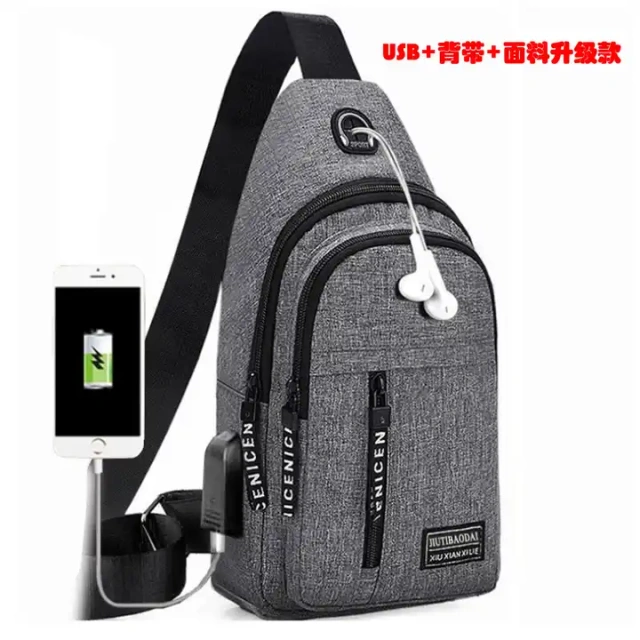 Chest Bag Oxford Cloth Sports Travel Shoulder Bag Funy Cashier Crossbody Bag