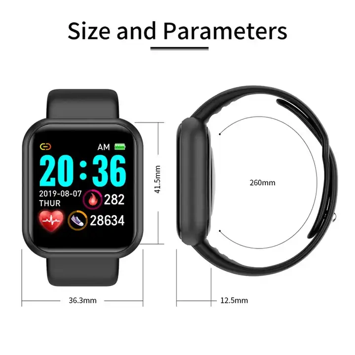LED Digital USB Sports Wrist Watch