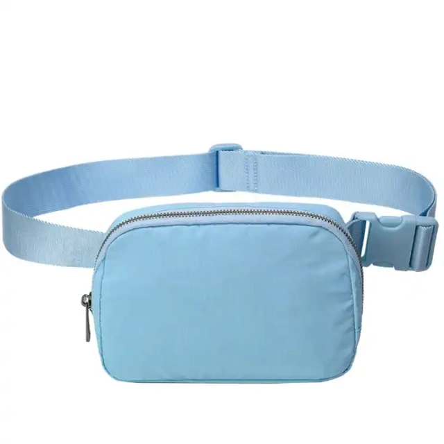 New Fashion Women Waterproof Nylon Fanny Pack Waist Bag Purse for Women Chest Bag Crossbody Cute Belt Sport Bag for Girls