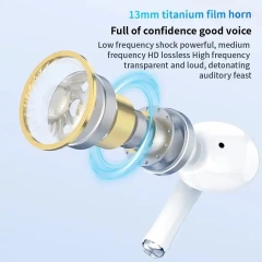 Custom 5.0 Bluetooth Earbuds with Built-in Microphone and Charging Box