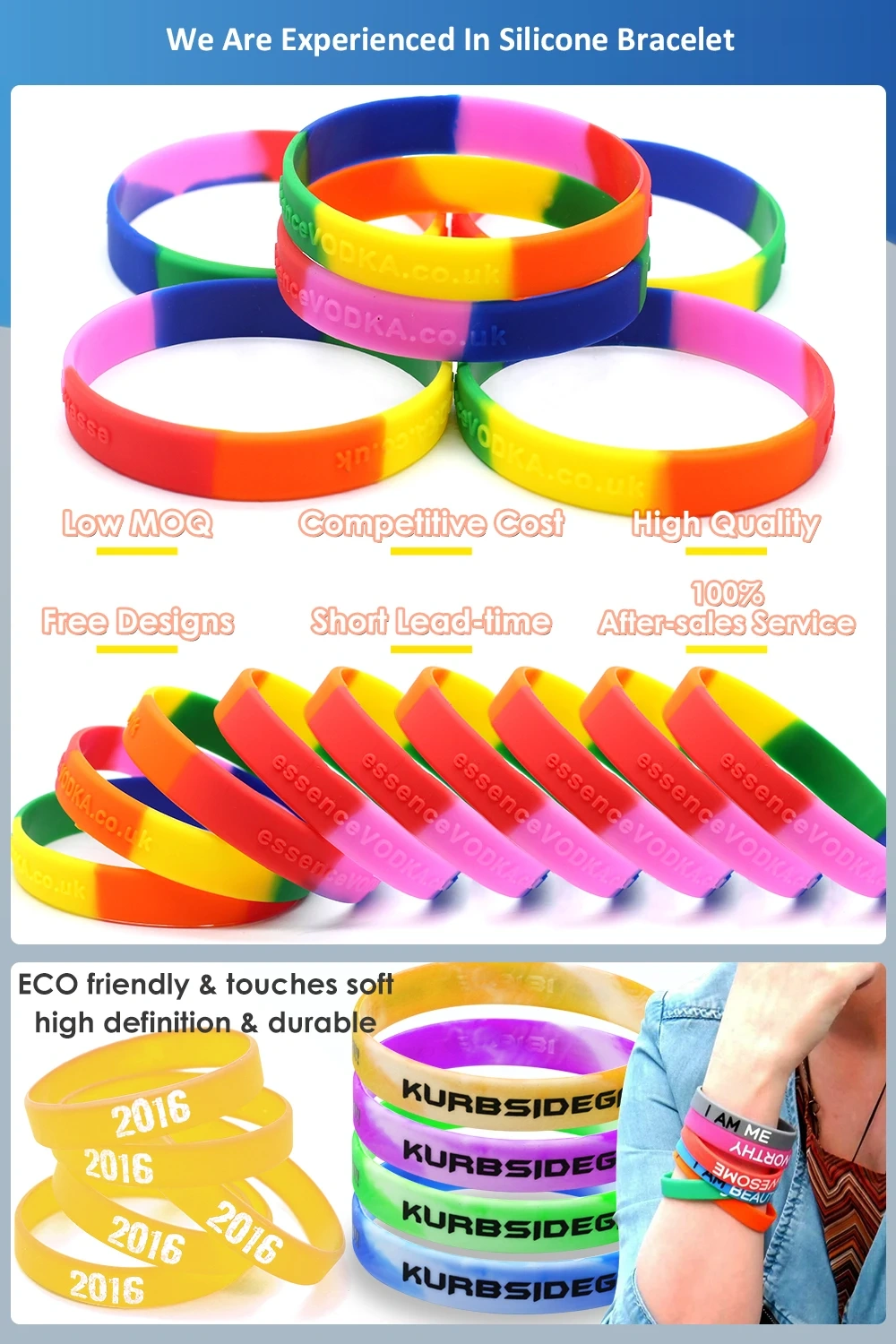 Slap Bracelets Custom Logo Silicone Slap Bracelets Luminous Rubber Wristband Glowing Silicone Snap Wristband