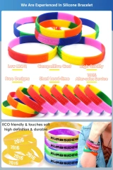 Slap Bracelets Custom Logo Silicone Slap Bracelets Luminous Rubber Wristband Glowing Silicone Snap Wristband