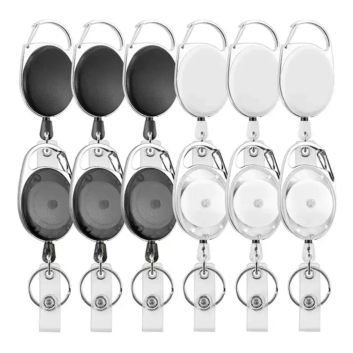 Retractable Carabiner Style Badge Reels