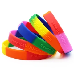 Slap Bracelets Custom Logo Silicone Slap Bracelets Luminous Rubber Wristband Glowing Silicone Snap Wristband