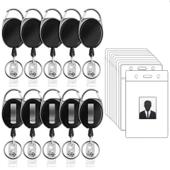 Retractable Carabiner Style Badge Reels