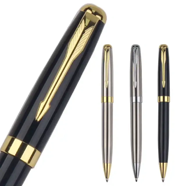 Heavy Custom LOGO Metal Ball Point Ballpoint Parker Hotel Black Pen