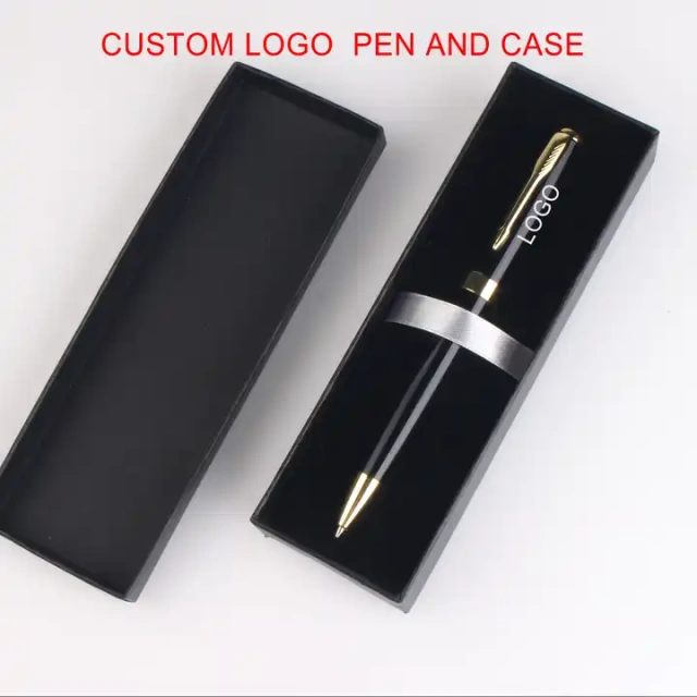 Heavy Custom LOGO Metal Ball Point Ballpoint Parker Hotel Black Pen