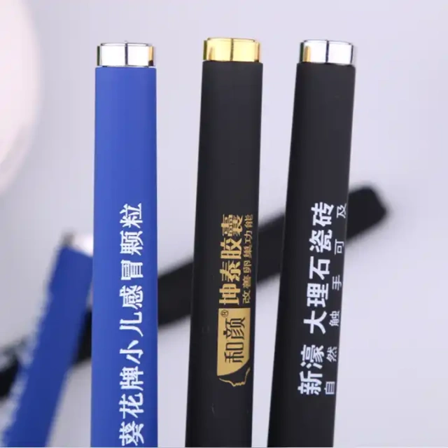 Neutral Pen Custom Stamping Advertising Pen Custom LOGO Gift Black Water Business Metal ballpoint Pen