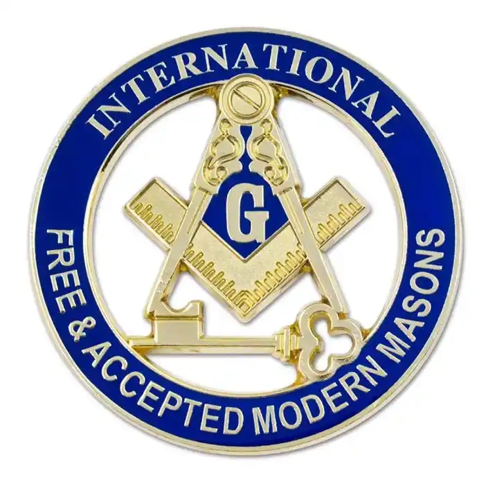 Metal logo emblems custom masonic car emblem and badges