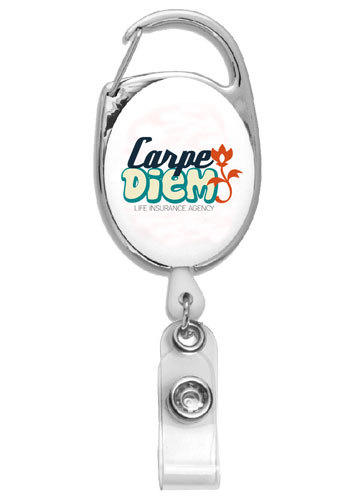 Retractable Carabiner Style Badge Reels