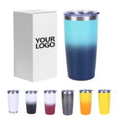 20 oz Double Walled Stainless Steel Vasos Termicos Metal Cup Travel Coffee Mug Tumbler with Lid