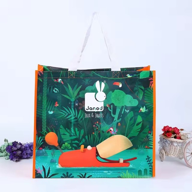 Reusable Packaging Polypropylene Laminated Non Woven Shopping Tote Rpet Pp Bag With Custom Logo