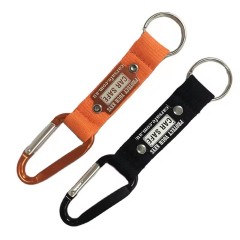 Metal Keychain With Carabiner Keychain With Custom Logo Short Lanyard