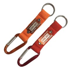 Metal Keychain With Carabiner Keychain With Custom Logo Short Lanyard
