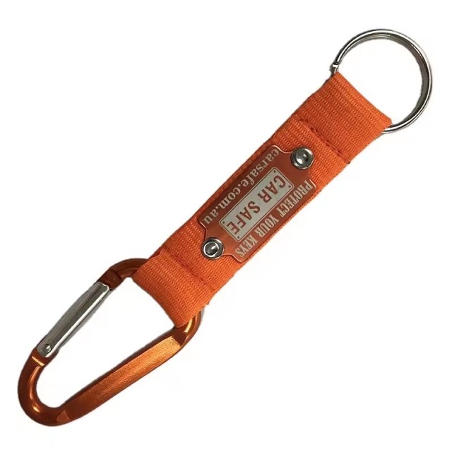 Metal Keychain With Carabiner Keychain With Custom Logo Short Lanyard