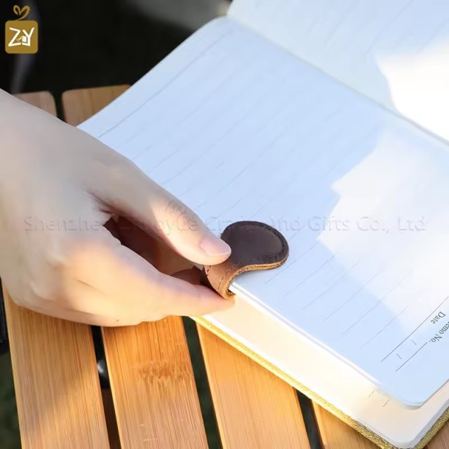 Leather Book Mark Magnetic Book Markers Gift Magnet Bookmarks