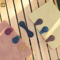 Leather Book Mark Magnetic Book Markers Gift Magnet Bookmarks