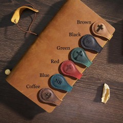 Leather Book Mark Magnetic Book Markers Gift Magnet Bookmarks