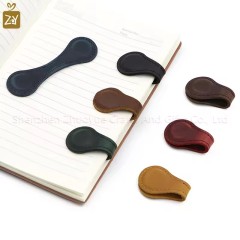 Leather Book Mark Magnetic Book Markers Gift Magnet Bookmarks