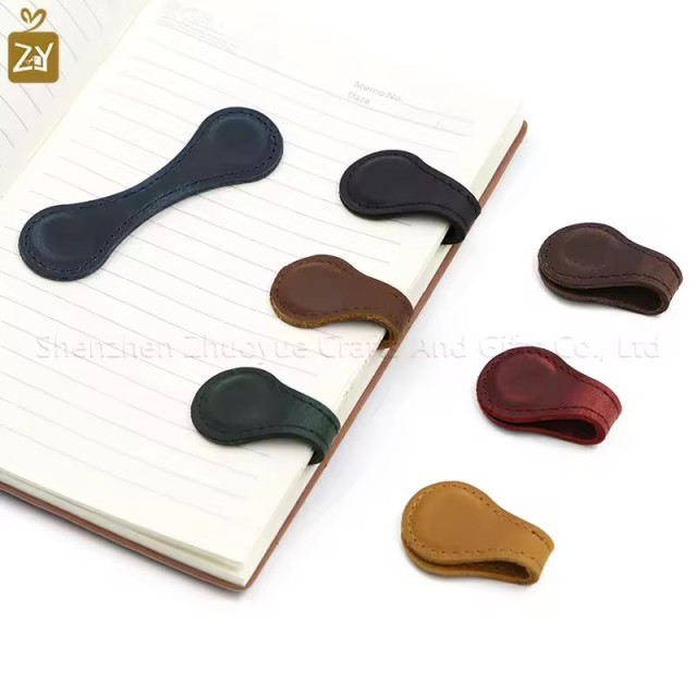 Leather Book Mark Magnetic Book Markers Gift Magnet Bookmarks