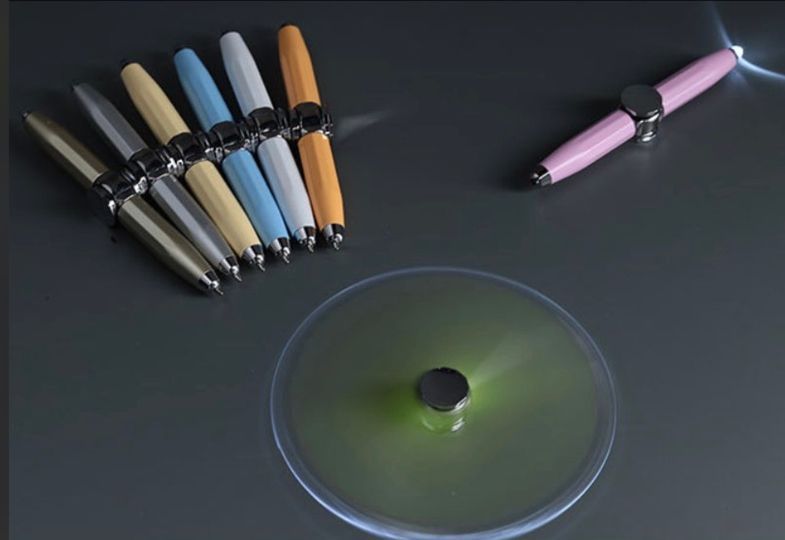 popular ballpoint pen Black 0.5mm rotating metal ballpoint pen