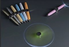 popular ballpoint pen Black 0.5mm rotating metal ballpoint pen