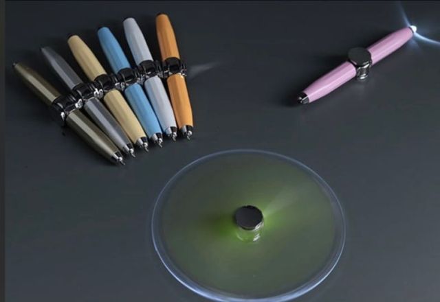 popular ballpoint pen Black 0.5mm rotating metal ballpoint pen