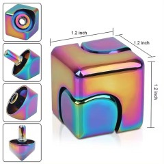 4 in 1 Fidget Spinner Cube Finger Top Decompression Tool Anti-Anxiety Focusing Stress Relief Fidget Toys for Kids and Adults