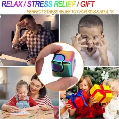 4 in 1 Fidget Spinner Cube Finger Top Decompression Tool Anti-Anxiety Focusing Stress Relief Fidget Toys for Kids and Adults