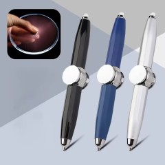 popular ballpoint pen Black 0.5mm rotating metal ballpoint pen