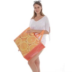 custom eco recycled bags grocery promotional laminated non woven tote shopping bag