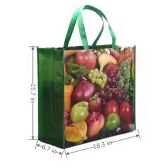 custom eco recycled bags grocery promotional laminated non woven tote shopping bag