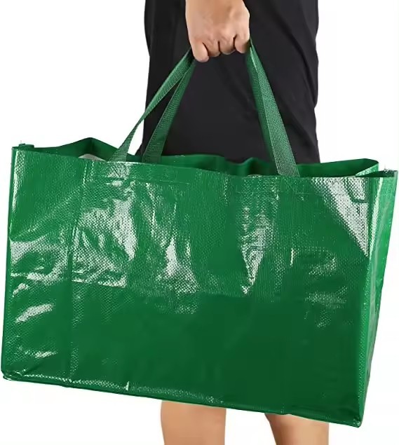 custom eco recycled bags grocery promotional laminated non woven tote shopping bag