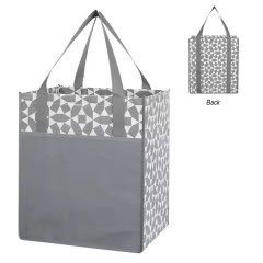 Waterproof Non-Woven Shopping Tote Bag With Front Pocket Grocery Laminated Bag Promotional Gifts Bag