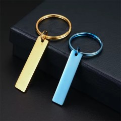 Stainless Steel Metal Anti-lost Blank Long Key Tag