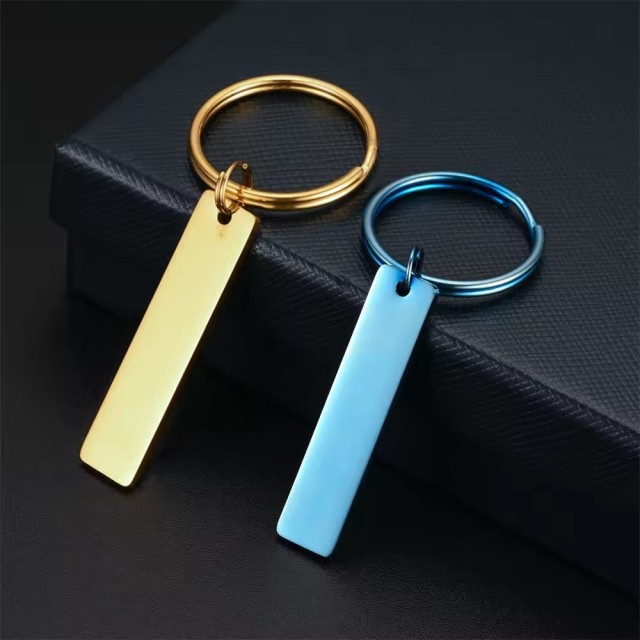 Stainless Steel Metal Anti-lost Blank Long Key Tag