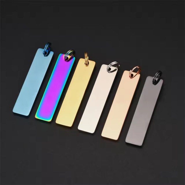 Stainless Steel Metal Anti-lost Blank Long Key Tag