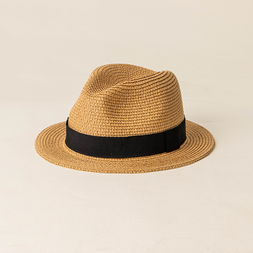 Adjustable Straw Hat Custom Logo Sun Summer Beach Straw Hat for Children and Adults