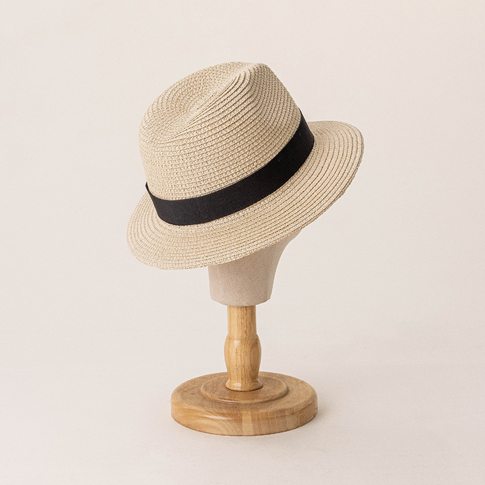 Adjustable Straw Hat Custom Logo Sun Summer Beach Straw Hat for Children and Adults