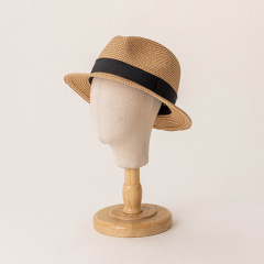 Adjustable Straw Hat Custom Logo Sun Summer Beach Straw Hat for Children and Adults