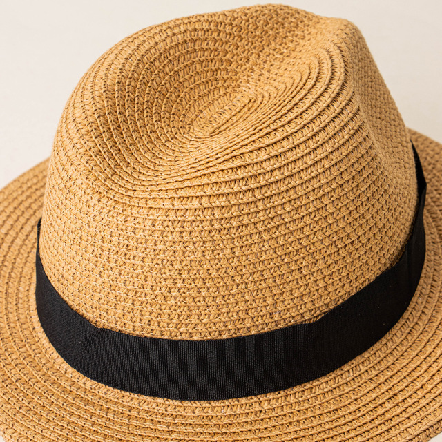 Adjustable Straw Hat Custom Logo Sun Summer Beach Straw Hat for Children and Adults