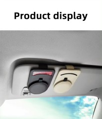 Car Accessories Flip Fur Glasses Case Visor Sunglasses Glasses Clip Storage Creative Organizer Card Personalized Holder