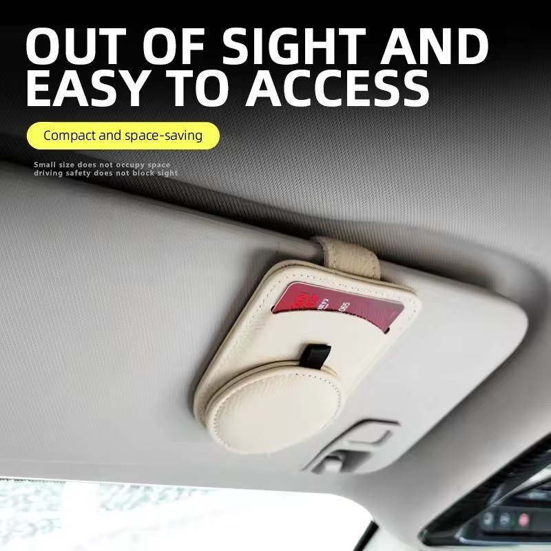 Car Accessories Flip Fur Glasses Case Visor Sunglasses Glasses Clip Storage Creative Organizer Card Personalized Holder