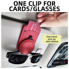 Car Accessories Flip Fur Glasses Case Visor Sunglasses Glasses Clip Storage Creative Organizer Card Personalized Holder