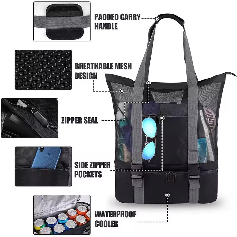 Premium Mesh Beach Bag