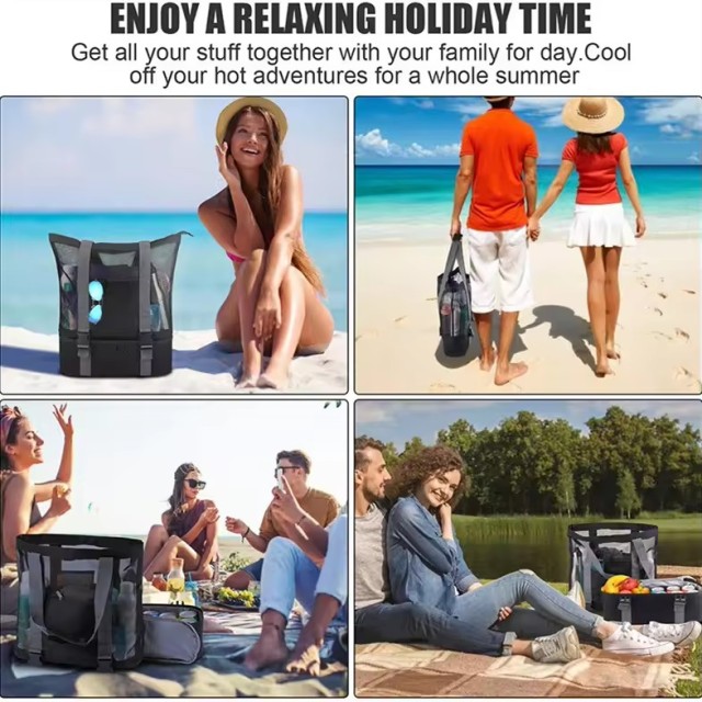 Premium Mesh Beach Bag