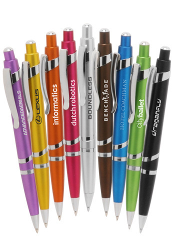 SPIRAL SILVER ACCENT BALLPOINT PEN